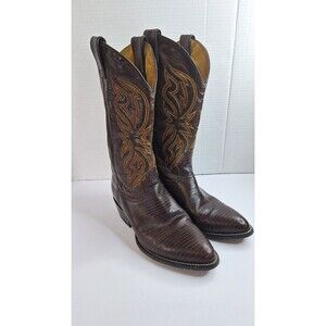 Vtg RIO GRANDE Exotic Snakeskin Leather Western Cowboy Boots Men's 9.5B 10034056